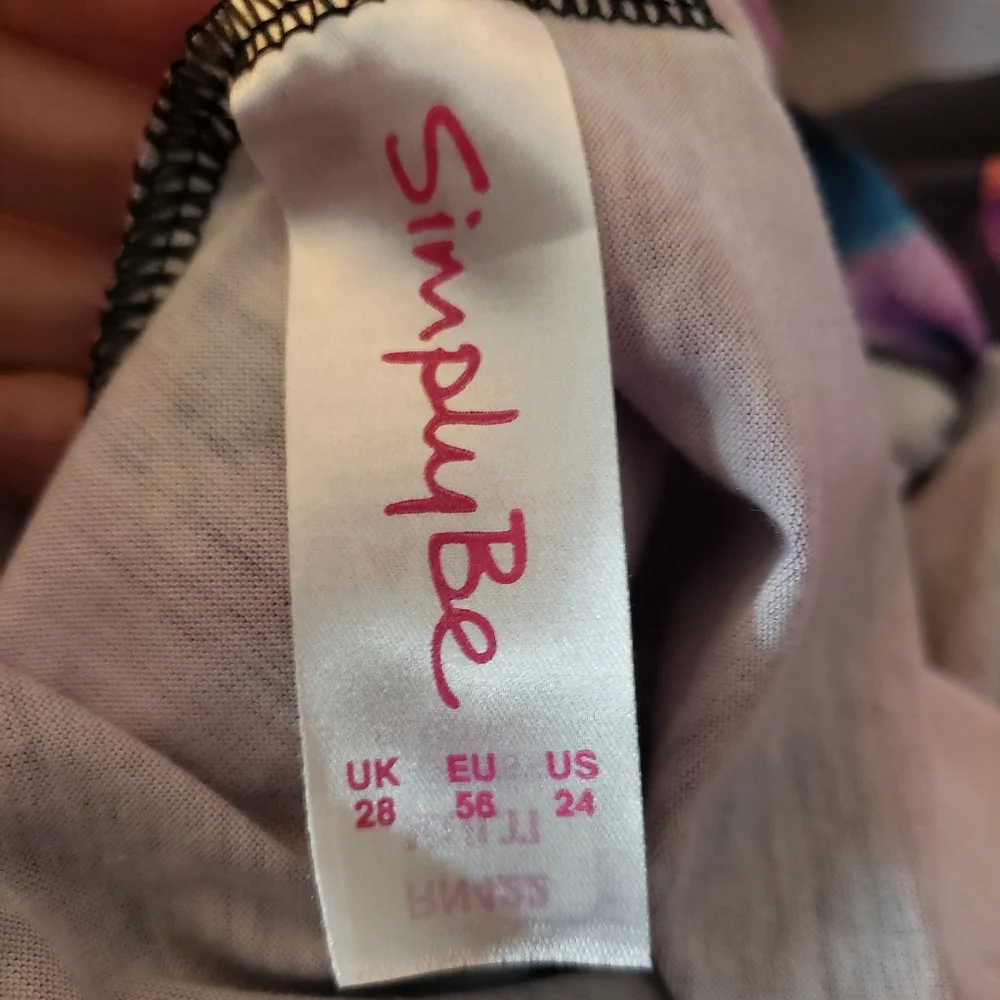 Simply Be Galaxy Split Front Maxi Dress, size 24 - Picture 3 of 4